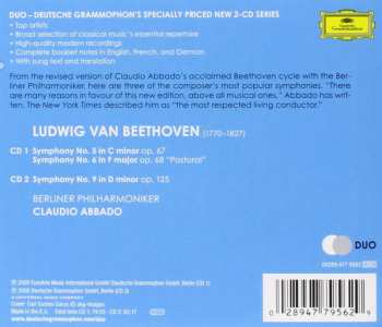 2CD Ludwig van Beethoven: Symphonies Nos. 5, 6 "Pastoral" & 9