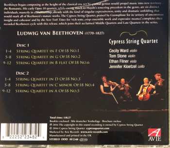 2CD Ludwig van Beethoven: Beethoven: The Early String Quartets Opus 18