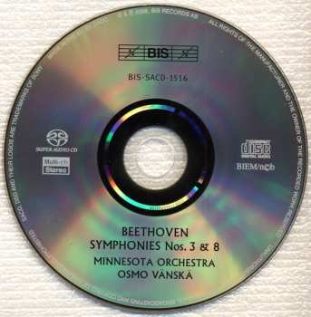 SACD Ludwig van Beethoven: Symphonies Nos. 3 & 8