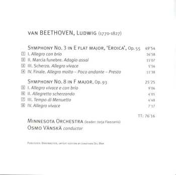 SACD Ludwig van Beethoven: Symphonies Nos. 3 & 8
