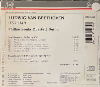 CD Ludwig van Beethoven: Streichquartett Op. 130 / Große Fuge Op. 133