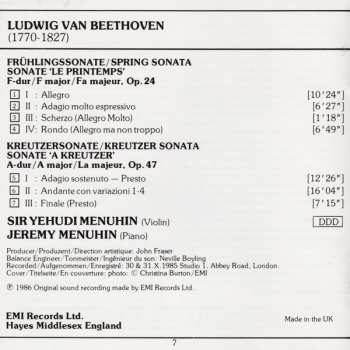CD Ludwig van Beethoven: Frühlingssonate - Kreutzersonate