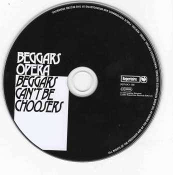 CD Beggars Opera: Beggars Can't Be Choosers DIGI