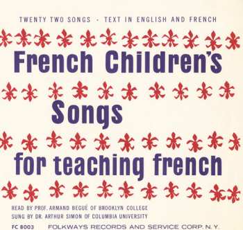 Album Begue,armand: French Children's Songs For Teaching French