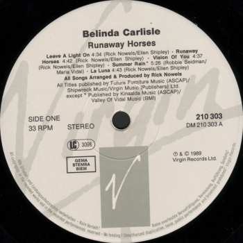 LP Belinda Carlisle: Runaway Horses