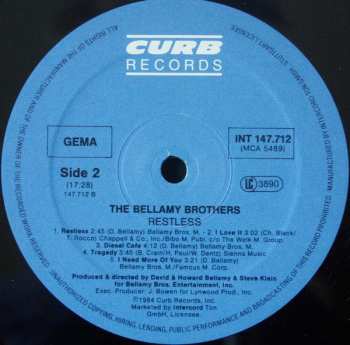 LP Bellamy Brothers: Restless
