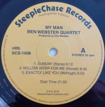 LP Ben Webster: My Man - Live at Montmartre 1973 