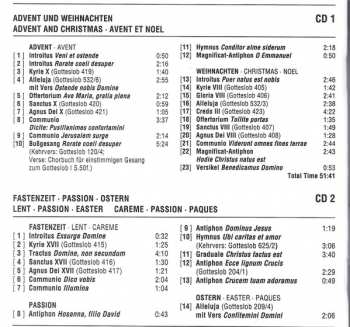 3CD Benediktinerabtei Münsterschwarzach: Gregorianische Gesänge / Advent - Weihnachten / Fastenzeit - Passion - Ostern / Pfingsten - Eucharistie - Maria