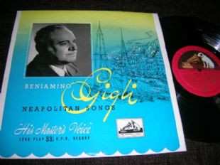LP Beniamino Gigli: Neapolitan Songs