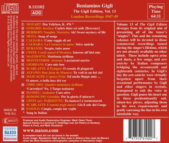 CD Beniamino Gigli: The Gigli Edition 13: London Recordings 1947-49