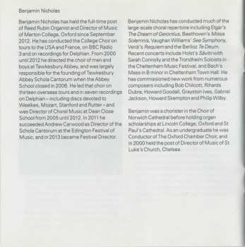 CD Benjamin Nicholas: The Merton Organ (Plays The New Dobson Organ Of Merton College, Oxford)