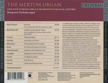 CD Benjamin Nicholas: The Merton Organ (Plays The New Dobson Organ Of Merton College, Oxford)