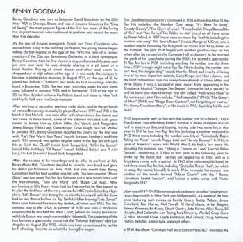 CD Benny Goodman: I'll Never Be The Same