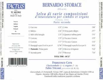 CD Francesco Cera: Selva Di Varie Composizioni D'intavolatura Per Cimbalo Et Organo (Venezia 1664) Parte Seconda