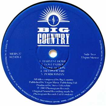 LP Big Country: The Crossing CLR