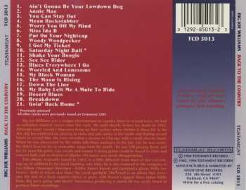 CD Big Joe Williams: Back To The Country 