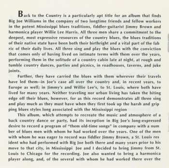 CD Big Joe Williams: Back To The Country 