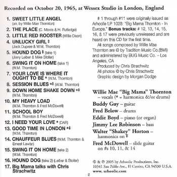 CD Big Mama Thornton: In Europe