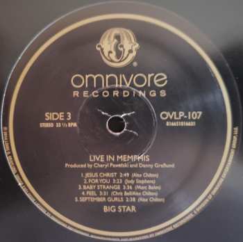 2LP Big Star: Live In Memphis CLR