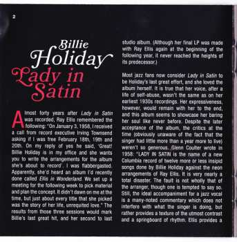 2CD Billie Holiday: Lady In Satin - The Stereo & Mono Versions