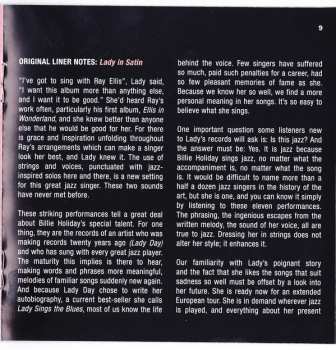 2CD Billie Holiday: Lady In Satin - The Stereo & Mono Versions