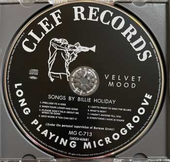 CD Billie Holiday: Velvet Mood