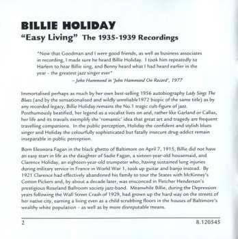 CD Billie Holiday: Easy Living 1935-1939
