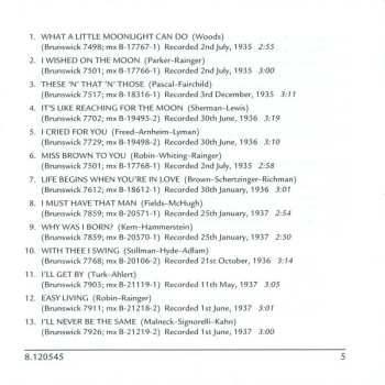 CD Billie Holiday: Easy Living 1935-1939