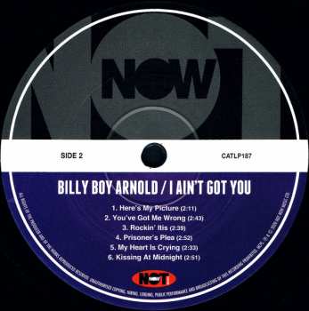 LP Billy Boy Arnold: I Ain't Got You