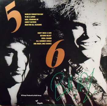 LP Billy Idol: Whiplash Smile