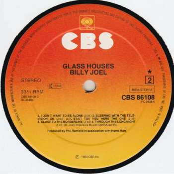 LP Billy Joel: Glass Houses