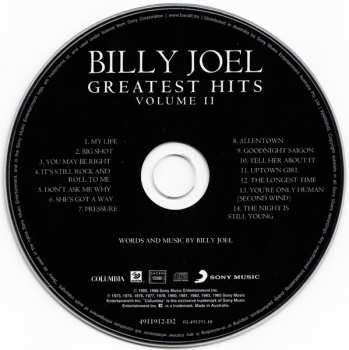 2CD Billy Joel: Greatest Hits Volume I & Volume II
