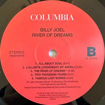 LP Billy Joel: River Of Dreams
