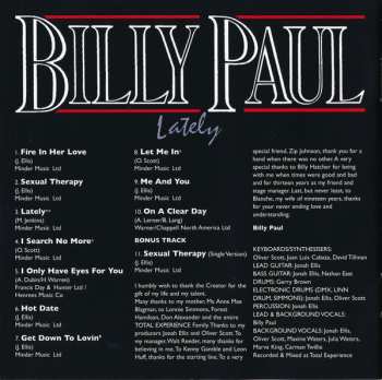CD Billy Paul: Lately