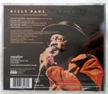 SACD Billy Paul: Live In Europe