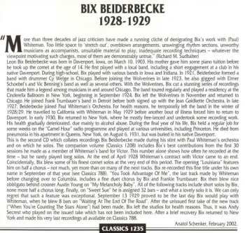 CD Bix Beiderbecke: 1928-1929