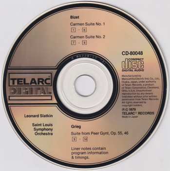 CD Edvard Grieg: Carmen Suite - Peer Gynt Suite