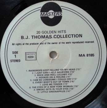 LP B.j. Thomas: The B.J. Thomas Collection - 20 Golden Hits