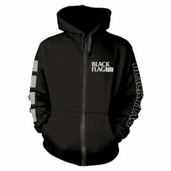 Merch Black Flag: Sweatshirt mit Reißverschluss Logo Black Flag