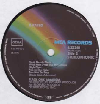 LP Black Oak Arkansas: X-Rated