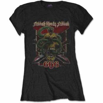 Merch Black Sabbath: Frauen T-Shirt Bloody Sabbath 666 