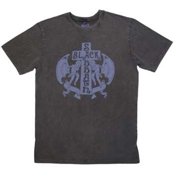  Black Sabbath: Black Sabbath Unisex Stone Wash T-shirt: Angels (small) S