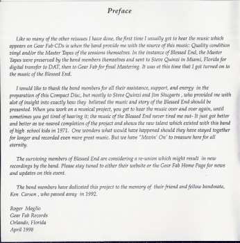 CD Blessed End: Movin' On