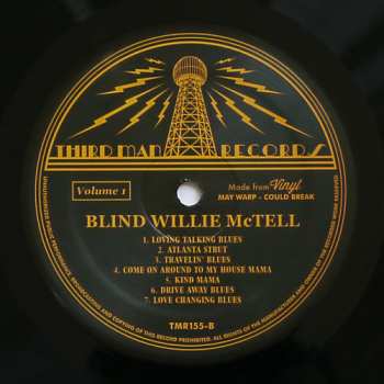 LP Blind Willie McTell: Complete Recorded Works In Chronological Order October 18, 1927 To November 29, 1929 (Volume 1)
