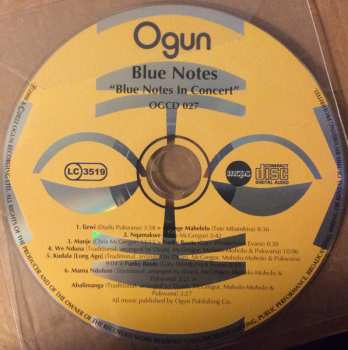 CD Blue Notes: Blue Notes In Concert