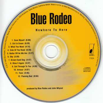 CD Blue Rodeo: Nowhere To Here