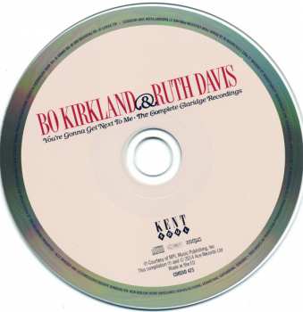 CD Bo Kirkland: You're Gonna Get Next To Me (The Complete Claridge Recordings)