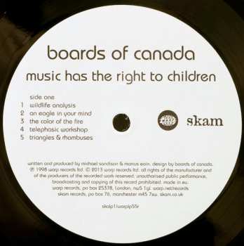 2LP Boards Of Canada: Music Has The Right To Children