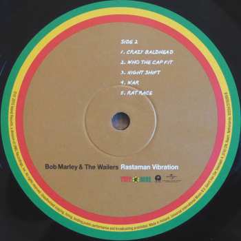 LP Bob Marley & The Wailers: Rastaman Vibration