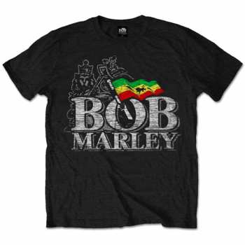 Merch Bob Marley & The Wailers: T-Shirt Distressed Logo Bob Marley 